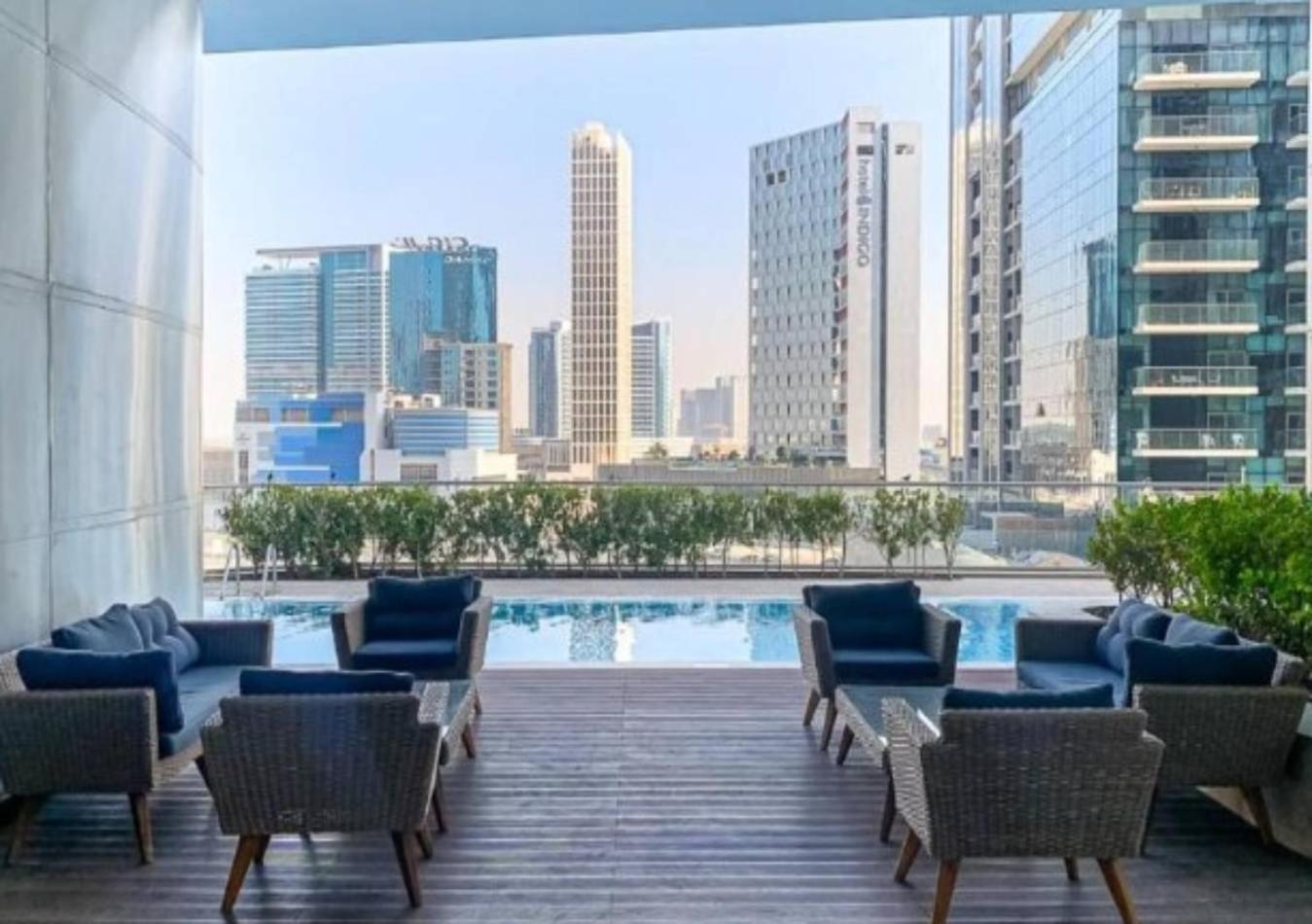 Modern 1Br Apartment, High Floor, Near Dubai Mall Екстериор снимка