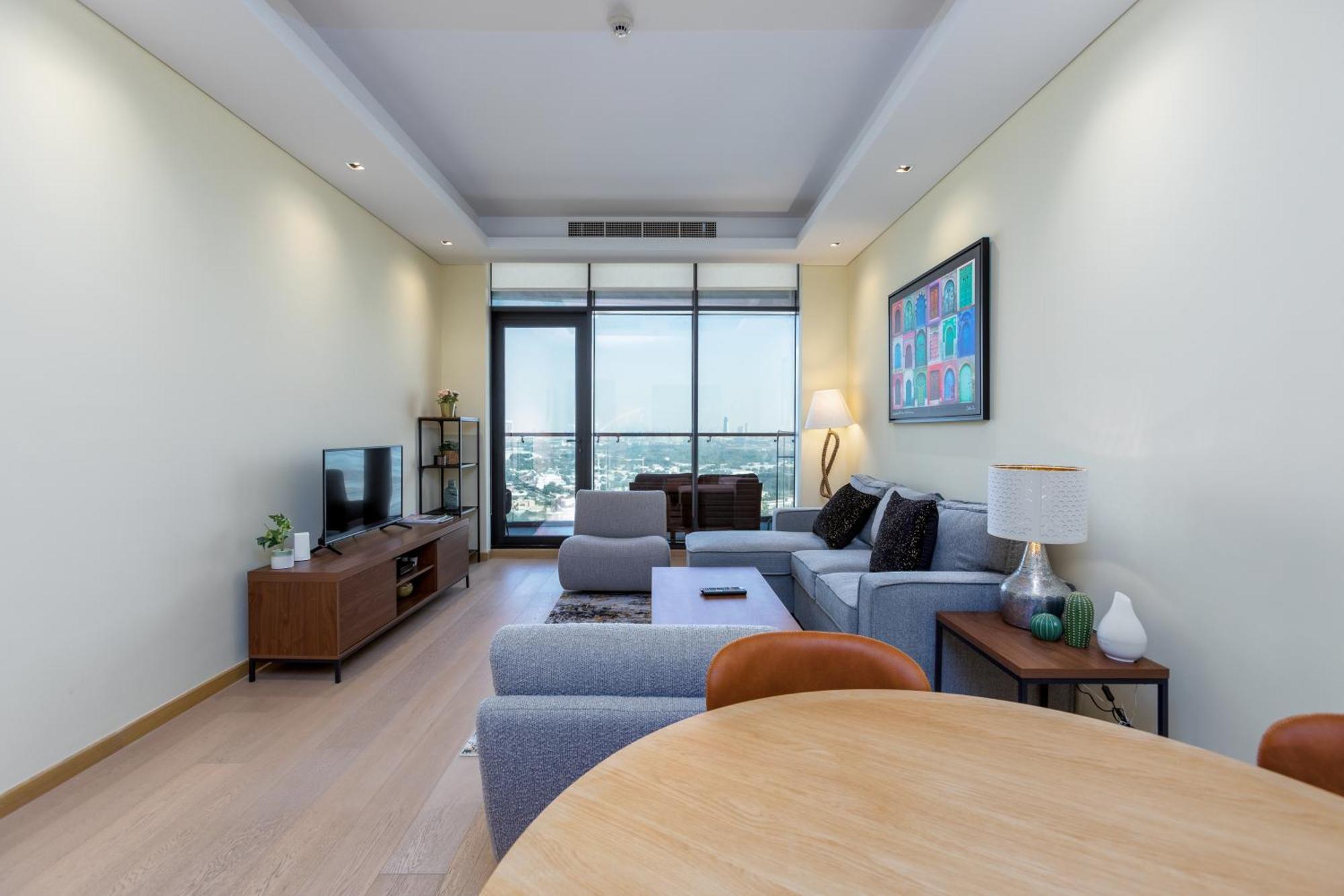 Modern 1Br Apartment, High Floor, Near Dubai Mall Екстериор снимка