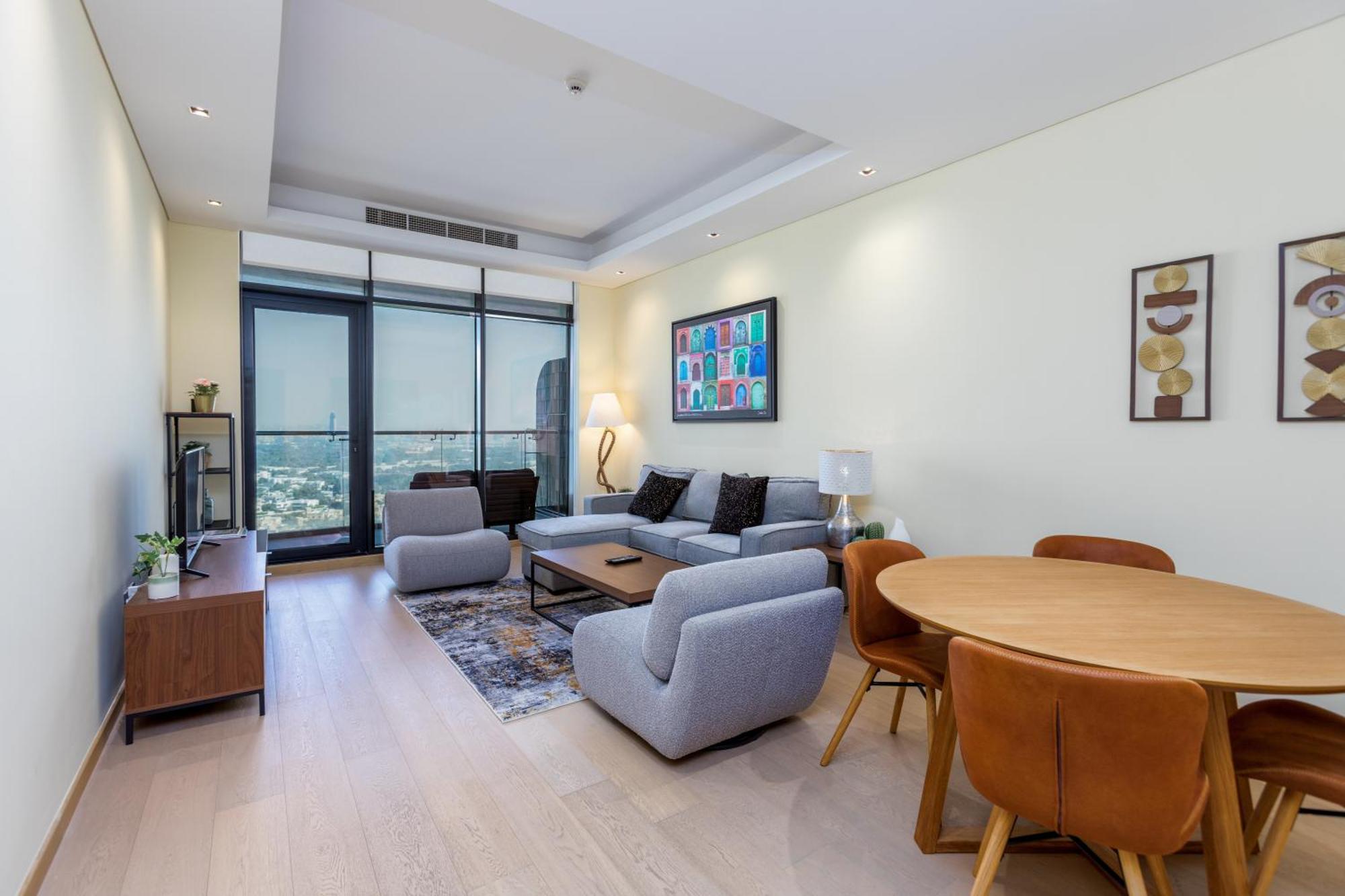 Modern 1Br Apartment, High Floor, Near Dubai Mall Екстериор снимка